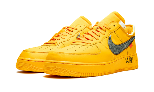 Nike Air force 1 Low Off White University Gold Metallic Silver