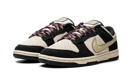 Nike Dunk Low LX Black Suede Team Gold