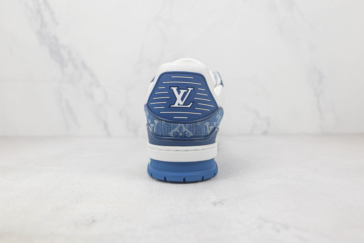 Louis Vuitton Trainer Low Azul e Branco