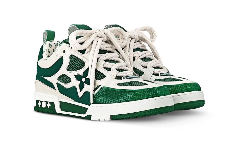 Louis Vuitton Skate Verde e Branco